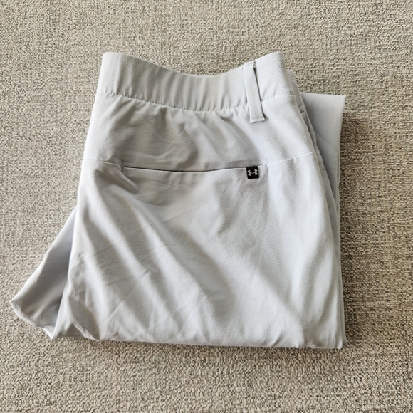 Under Armour Mens Iso-Chill Tapered Golf Pants Size 36x34 Halo Gray Performance